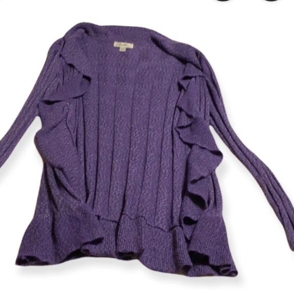 Dress Barn Purple Cardigan Size XL - Picture 2 of 9